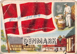 Flags Of The World Chromo - Denmark - 6.5 X 9.5 Cm - Autres & Non Classés