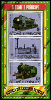 Sao Tome E Principe Block 114 Postfrisch #KR129 - Trains