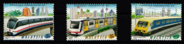 Malaysia 715A-717A Postfrisch #KR107 - Trenes