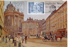 X0203 Austria, Maximum 1986   Burgtheater Of Vienna,  Architecture - Maximum Cards