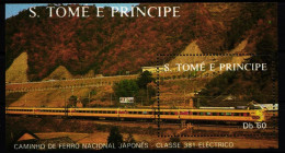 Sao Tome E Principe Block 179 Postfrisch #KR125 - Trains