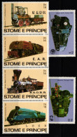 Sao Tome E Principe 808-813 Postfrisch #KR127 - Trains