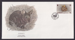 Jersey Kanalinsel Fauna Vulkan Kaninchen Schöner Künstler Brief - Jersey