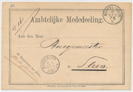Beilen - Trein Kleinrondstempel Meppel - Groningen B 1876 - Storia Postale