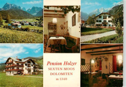 73886324 Moos Sexten Sesto Suedtirol IT Pension Holzer Gastraeume Panorama  - Sonstige & Ohne Zuordnung