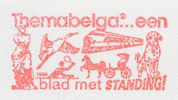 Meter Cut Belgium 1993 Train - Tennis - Bird - Horse - Sculpture - Dog - Trains