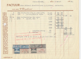 Omzetbelasting 1 CENT / 6.- GLD - Nieuw Buinen 1934 - Steuermarken