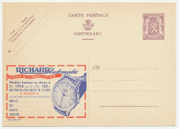 Publibel - Postal Stationery Belgium 1948 Watch - Richard - Clocks