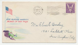 Illustrated Cover USA 1944 God Blessed America - Home Of The Free - Other & Unclassified