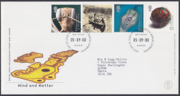 GB Great Britain 2000 FDC Mind And Matter, Insect, Boat, Marsh, Mouse, Millenium Pictorial Postmark, First Day Cover - Brieven En Documenten