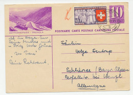 Postal Stationery Switzerland 1939 Bus - Gotthardpass - Tremola - Bussen