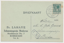 Firma Briefkaart Kerkrade 1927 - Schoenmagazijn - Zonder Classificatie