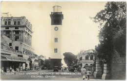 CPA CEYLON - COLOMBO - Queen Street Showing Entrance To Queen's House - Ed. Plâté , Ceylon N°5 - Sri Lanka (Ceilán)