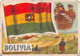 Flags Of The World Chromo - Bolivia  - 6.5 X 9.5 Cm - Other & Unclassified