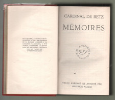 La Pléiade. Cardinal De Retz. Mémoires. 1949 - La Pleiade