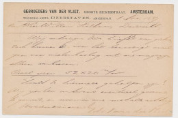 Briefkaart G. 23 Particulier Bedrukt Amsterdam 1887 - Postal Stationery