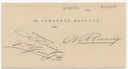 Naamstempel Midwoud - Wognum 1886 - Lettres & Documents