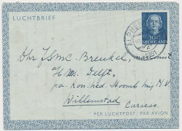 Luchtpostblad G. 3 Alphen A.d. Rijn - Willemstad Curacao 1951 - Interi Postali