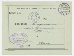 Dienst Alkmaar - Heino 1916 - Commandant 5e Depot Compagnie - Unclassified