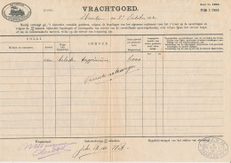 Vrachtbrief H.IJ.S.M. Haarlem - Den Haag 1912 - Non Classificati