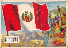 Flags Of The World Chromo - Peru - 6.5 X 9.5 Cm - Sonstige & Ohne Zuordnung