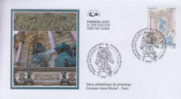 Enveloppe  FDC  1er  Jour    FRANCE   Salon  Philatélique  De   Printemps   Fontaine  Saint  Michel   2019 - 2010-2019