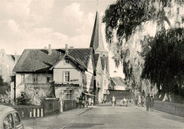 73886088 Buende  Westfalen Bahnhofstrasse Mit Elsebruecke Und Laurentiuskirche  - Buende