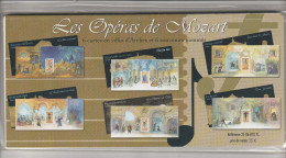 France Bloc Souvenir N° 7 à 12 ** Les Opéras De Mozart - Souvenir Blocks & Sheetlets