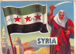 Flags Of The World Chromo - Syria  - 6.5 X 9.5 Cm - Other & Unclassified