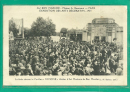 75  PARIS 7° - EXPOSITION 1925 - LA FOULE DEVANT LE PAVILLON " POMONE " ..... (ref 1065) - District 07