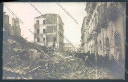 Messina Terremoto Città Via I Settembre Foto Cartolina ZB9748 - Messina