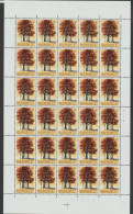 Belgium 1970 European Year Of Nature Conservation (Trees)  Full Sheets Plate 3 And 4 MNH ** - Árboles