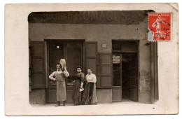 Devanture De Magasin De Fromages. Carte Photo Animée Non Située - Magasins