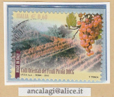 USATI ITALIA 2012 - Ref.1207F "MADEIN ITALY: Colli Orientali Del Friuli Picolit" 1 Val. - - 2011-20: Used