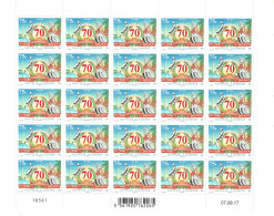 Nouvelle Calédonie N° 1311 Feuille De 25 Neuve Luxe - Unused Stamps