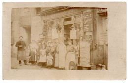 Devanture épicerie. Maison Pellissier. Carte Photo Animée Non Située - Magasins