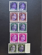 GERMANY Lokalausgaben Fredersdorf 5 Pair Used - Oblitérés