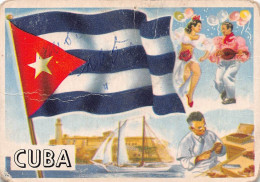 Flags Of The World Chromo - Cuba - 6.5 X 9.5 Cm - Autres & Non Classés