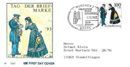 Allemagne: FIRST DAY COVER 1993: TAG Der BRIEF-MARKE, München. - 1991-2000