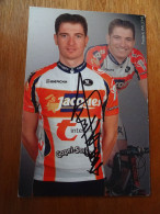 Chocolat Jacques Cyclisme Cartes Coureurs Equipe Signature Lot De 8 Cartes - Cyclisme