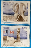 France 2017  : Commémoration De La Bataille De Vimy N° 5136 à 5137 - Used Stamps