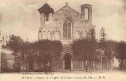 25.04.2024 - A -  34. PONS - Façade De L'église St Vivien - Pons