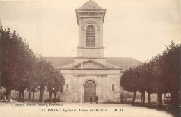 25.04.2024 - A -  37. PONS -église Et Place St Martin - Pons