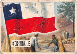 Flags Of The World Chromo - Chile - 6.5 X 9.5 Cm - Autres & Non Classés