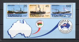 VANUATU  BLOC  N° 6    NEUF SANS CHARNIERE  COTE  9.00€    BATEAUX - Vanuatu (1980-...)