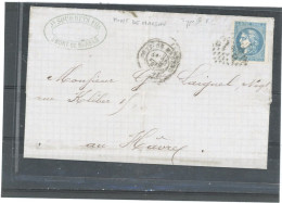 39 -MONT DE MARSAN -N°46B /LAC POUR LE HAVRE -Obl GC 2413  - CàD TYPE 17 / 22 FEV 71 - 1849-1876: Klassik