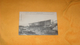 CARTE POSTALE ANCIENNE CIRCULEE DE 1905../ SAINT NAZAIRE.- LANCEMENT DU PLUS GRAND PAQUEBOT...CACHETS + TIMBRE - Saint Nazaire