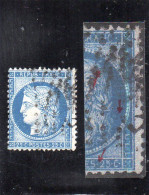 N° 60C Type III Avec Variété (tache Blanche Entre Chevelure Et Perles, Point Bleu Su Le S De POSTES...)572 - 1871-1875 Cérès
