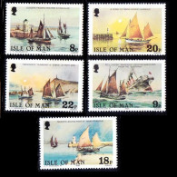 Isle Of Man 1981 MNH 5v, Fishing Ships, Sun, Deep Sea Fishermen - Schiffe