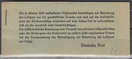 DDR  24 Luftpost-Zulassungsmarken, Klebezettel Im Heftchen - Nuovi